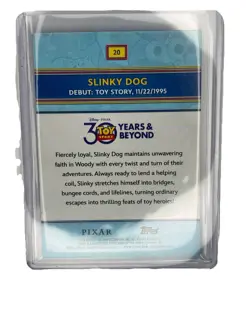 2025 Topps 30 Years of Toy Story Slinky Dog Orange Foil SP /25 - Image 2