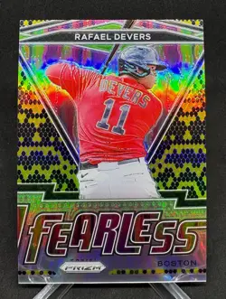 2021 Panini Prizm RAFAEL DEVERS Fearless Insert FR-4 Snake Skin Prizm #'d /50 - Image 1