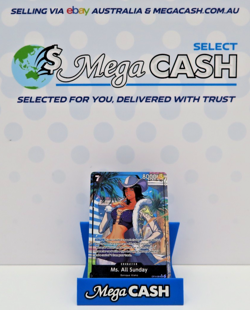 Ms. All-Sunday (Alt Art) OP14-084 SR Seven Warlords of the Azure Ocean ONE PIECE - Image 1