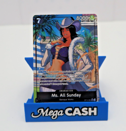 Ms. All-Sunday (Alt Art) OP14-084 SR Seven Warlords of the Azure Ocean ONE PIECE - Image 2