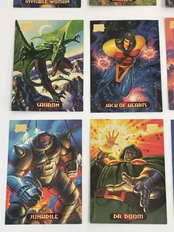Marvel Masterpieces 1994 Trading Card Lot Of 9 Excellent Condition - Image 2