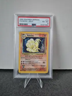 Vulnona Pokemon Base Set 1999 Deutsch 12/102 Holo PSA 6 - Image 1