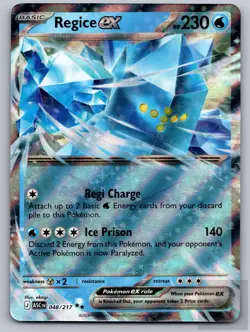 Regice ex 048/217 Double Rare Ascended Heroes Pokemon Near Mint - Image 1