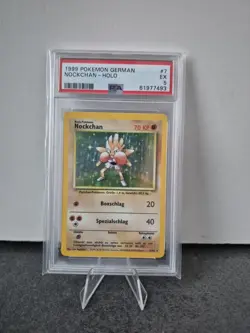 Nockchan Pokemon Base Set Deutsch 1999 7/102 Holo PSA 5 - Image 1