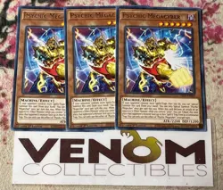3x (M/NM) - Psychic Megacyber - LED7-EN033 - Rare - 1st Edition YuGiOh - Image 1