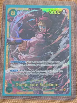 One Piece English OP04-119 Donquixote Rosinante Alternate Art Secret Rare Foil - Image 1