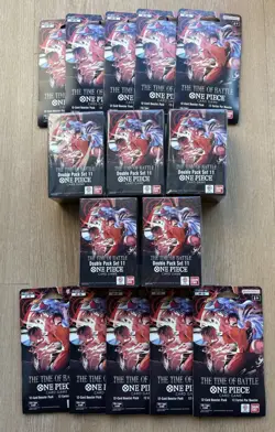 One Piece OP16 Double Pack Set 11 (x5) & Single Booster Packs (x10) New Sealed - Image 1
