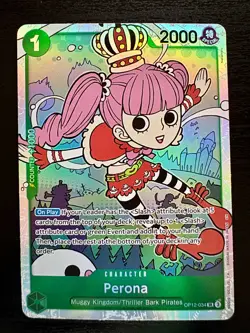 Perona SR - OP12-034 - NM Raw - One Piece TCG Card - Image 1