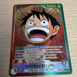 Bandai One Piece CCG Monkey D. Luffy OP13-001 Leader Alt Art Foil Eng 5000 - Image 2