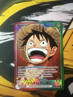 Monkey.D.Luffy Alternate Art - OP13-001 Carrying On His Will L One Piece NM/MINT - Image 1