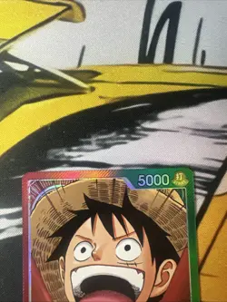 Monkey.D.Luffy Alternate Art - OP13-001 Carrying On His Will L One Piece NM/MINT - Image 2