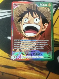 Monkey.D.Luffy Alternate Art - OP13-001 Carrying On His Will L One Piece NM/MINT - Image 3