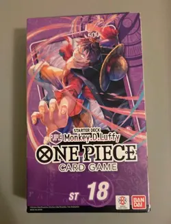 One Piece ST-18 Purple Monkey.D.Luffy Starter Deck English Factory Sealed - Image 1