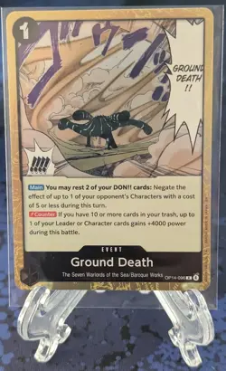 One Piece TCG Ground Death OP14-096 The Azure Sea's Seven Foil Rare - Image 1