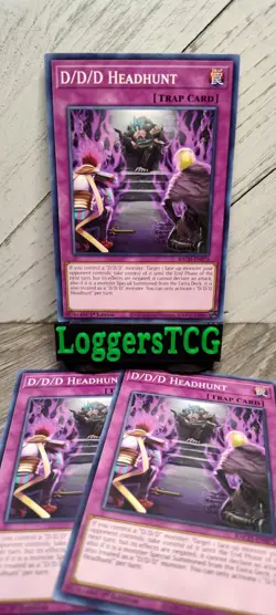 Yu-Gi-Oh! D/D/D Headhunt x3 / BACH EN075 1st Edition NM - Image 1