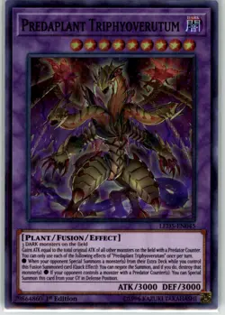 Predaplant Triphyoverutum Yu-Gi-Oh! LED-EN045 (SR) 1st. Ed. - Image 1