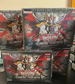 Yu-gi-oh Supreme Darkness Mini Four Pack Booster Box Sealed 1st Edition 25th - Image 1