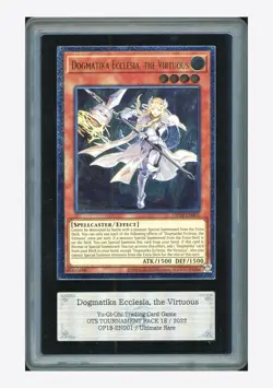 YuGiOh ARS10 Dogmatika Ecclesia, The Virtuous Ultimate Rare 2022 OP18-EN001 ENG - Image 1