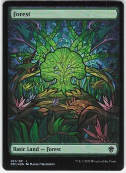 Forest (Showcase) 281 Land Dominaria United Magic: The Gathering Foil Near Mint - Image 1