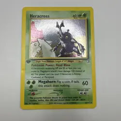 Heracross 1st Edition Neo Genesis 6/111 Holo Rare 2000 Pokemon Card - Image 2