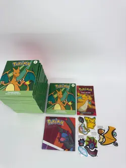 2024 McDonald’s Pokemon Lot x17 Charizard Sticker Sheets + Cards & Stickers - Image 2