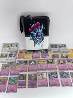 Pokemon Psychic Binder Lot 100+ Card Bundle Mewtwo Zip Case Non-Holo Bulk Set - Image 3