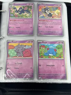 Pokemon Psychic Binder Lot 100+ Card Bundle Mewtwo Zip Case Non-Holo Bulk Set - Image 5