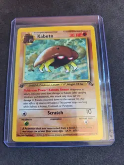 Pokemon TCG 1st Edition Kabuto 50/62 Fossil Set Non Holo WOTC VTG 1999 LP - Image 1