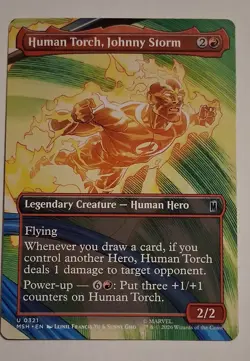 MTG Human Torch, Johnny Storm (Borderless) Marvel Super Heroes Regular - Image 1
