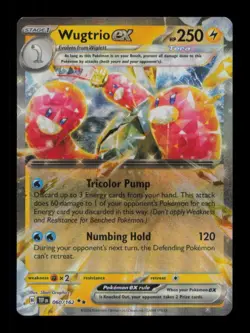 HOLO WUGTRIO EX DOUBLE RARE 060/162 NM POKEMON - Image 1