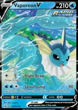NM-Mint Vaporeon V - SWSH150 - SWSH Black Star Promos Pokemon SWSH Black Star Pr - Image 1