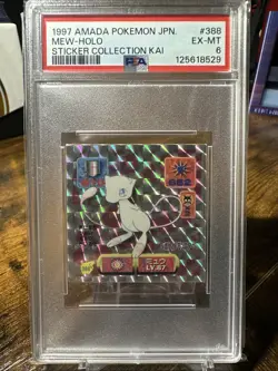 1997 Pokemon JPN Amada Kai #388 Mew Holo PSA 6 - Image 1
