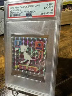 1997 Pokemon JPN Amada Kai #388 Mew Holo PSA 6 - Image 2