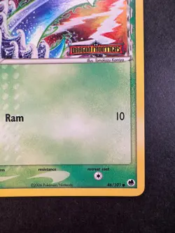 2006 POKEMON DRATINI EX DRAGON FRONTIERS 46/101 REVERSE FOIL STAMPED - Image 5