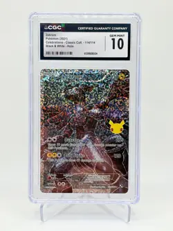 POKEMON CELEBRATIONS CGC 10 GEM MINT ZEKROM FULL ART #114 - Image 1