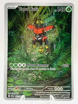 Pokemon Tapu Bulu 065/064 Shrouded Fable Scarlet & Violet Illustration Rare - Image 2