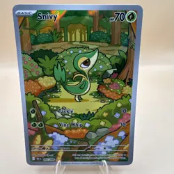 Snivy 087/086 Illustration Rare Pokemon TCG SV: Black Bolt - Image 1