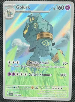Golurk 123/086 - Black Bolt Pokemon - Illustration Rare Full Art Holo! - Image 1