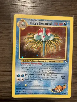 2000 Pokemon Gym Heroes Misty’s Tentacruel 10/132 Holo Nice Swirl NM Vintage - Image 2