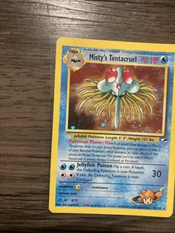 2000 Pokemon Gym Heroes Misty’s Tentacruel 10/132 Holo Nice Swirl NM Vintage - Image 4