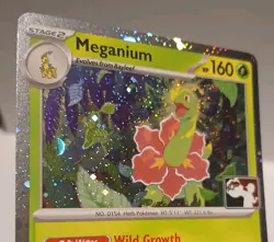 Meganium 010/132 Cosmo Holo Prize Pack Series 9 Pokemon Play! Mint Condition - Image 3