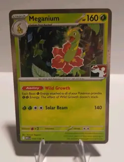 Meganium 010/132 Cosmo Holo Prize Pack Series 9 Pokemon Play! Mint Condition - Image 4