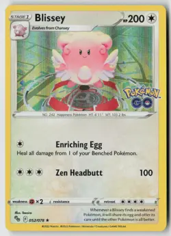 Blissey 052/078 - Pokemon GO Holo - PTCG - Image 1
