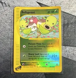 Pokemon TCG Bellsprout Reverse Holo Common 68/147 Aquapolis 2002 English 40 HP - Image 1