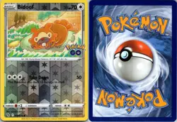 Bidoof 059/078 Common Pokemon GO Pokemon Reverse Holo Near Mint - Image 3