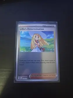 Lillie’s Determination 119/132 Uncommon Reverse Holo Pokemon Mega Evolution NM - Image 1