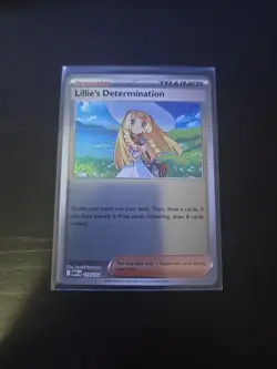 Lillie’s Determination 119/132 Uncommon Reverse Holo Pokemon Mega Evolution NM - Image 3