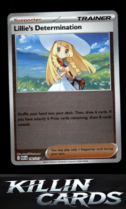Reverse Holofoil Lillie's Determination 192/217 Pokemon Uncommon ME: Ascended He - Image 1
