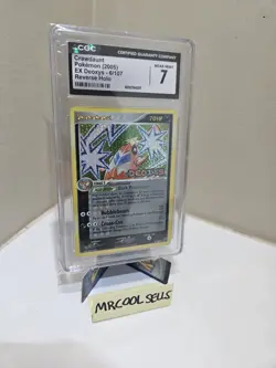Pokemon Crawdaunt 6/107 EX Deoxys Reverse Holo Stamped 2005 CGC 7 English - Image 2