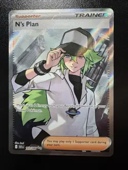N's Plan 163/086 | Sv: Black Bolt | Holo Pokemon TCG NM - Image 1